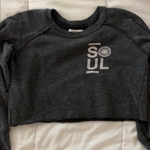 soulcycle crop sweater